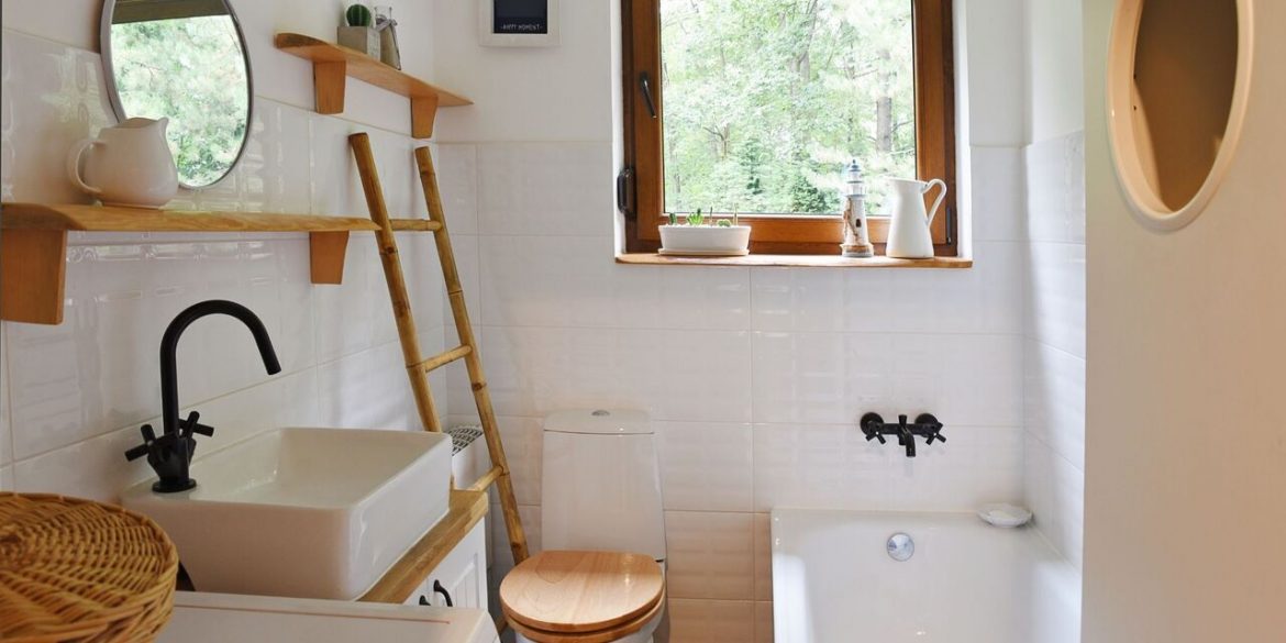 porte papier toilette bois salle de bain