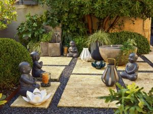 jardin avec un esprit zen